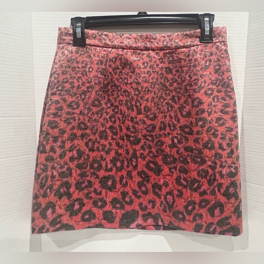 Giambattista Valli X Impulse for Macy’s Metallic Animal Print Mini Skirt Size 4